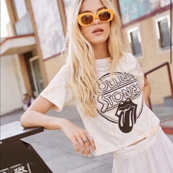 Rolling Stones Rebel Tie Dye Crop - Picture 4 of 10